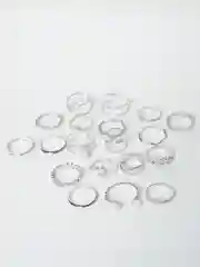 Серебряный набор женских колец
