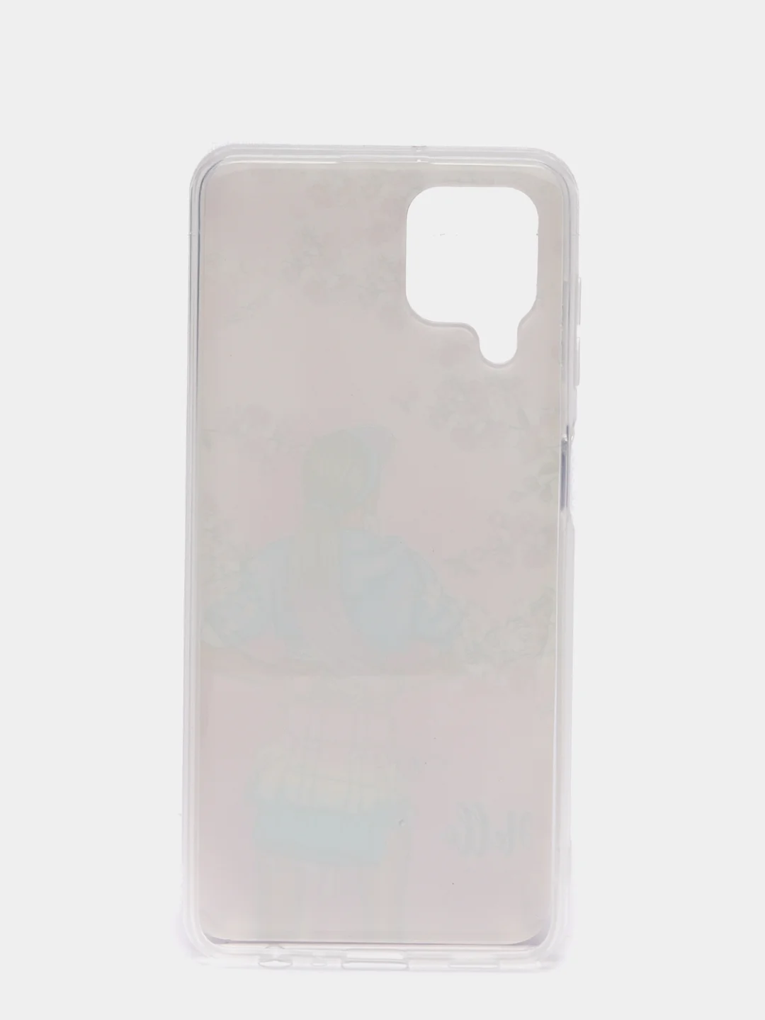 Розовый чехол Samsung Galaxy M32 / A22 (Самсунг Галакси М32 / А22), силиконовый с рисунком