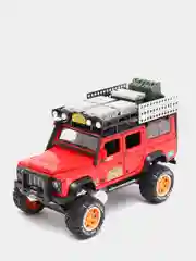 Красный металлическая машинка Newao Model 1:28 Land Rover Defender A2833B