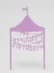 Фиолетовый топпер для торта