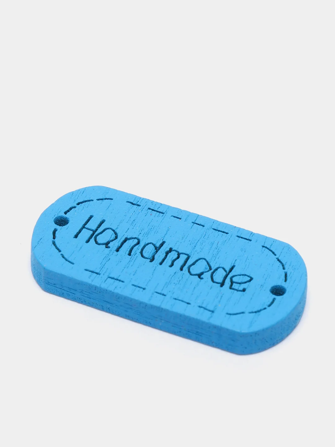 Синий бирки "Hand made", 10штук
