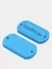 Синий бирки "Hand made", 10штук