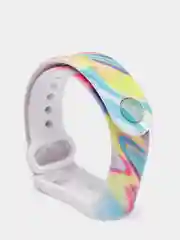 Кораллово-розовый ремешок с рисунком для Xiaomi Mi Band