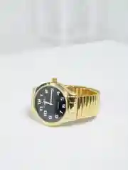 Черный часы наручные мужские, золотистые