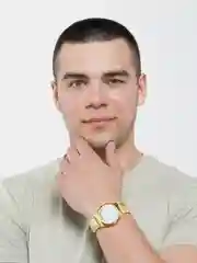 Золотой часы наручные мужские, золотистые
