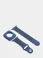 Темно-синий силиконовые ремешки для apple watch 2 в 1. Силиконовые ремешки для умных часов