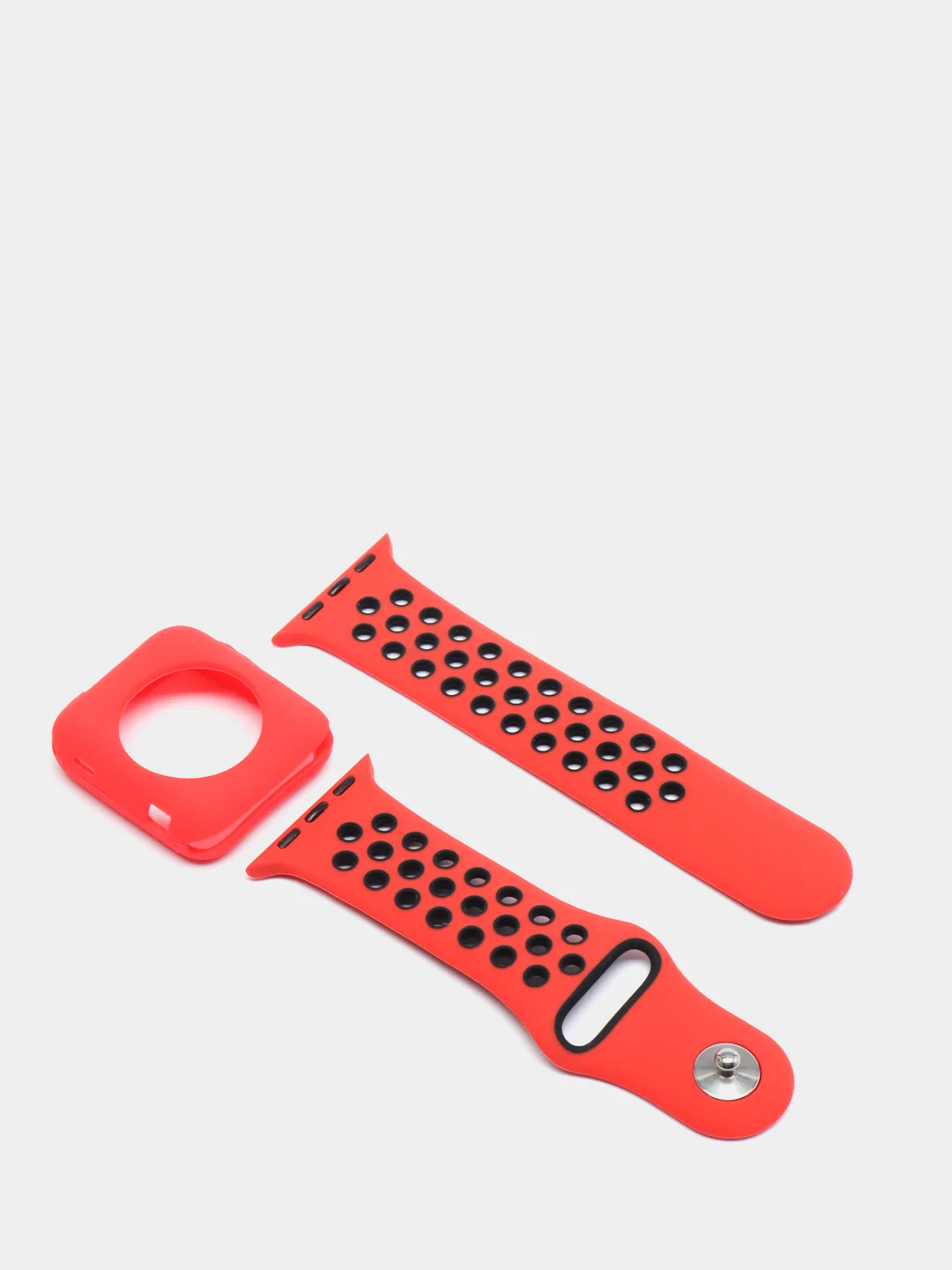 Красный силиконовые ремешки для apple watch 2 в 1. Силиконовые ремешки для умных часов