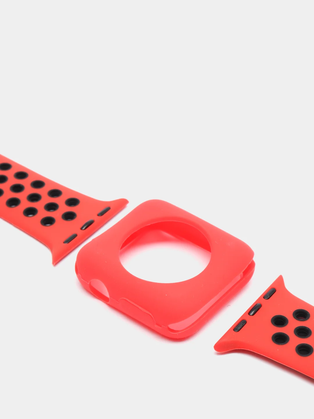 Красный силиконовые ремешки для apple watch 2 в 1. Силиконовые ремешки для умных часов