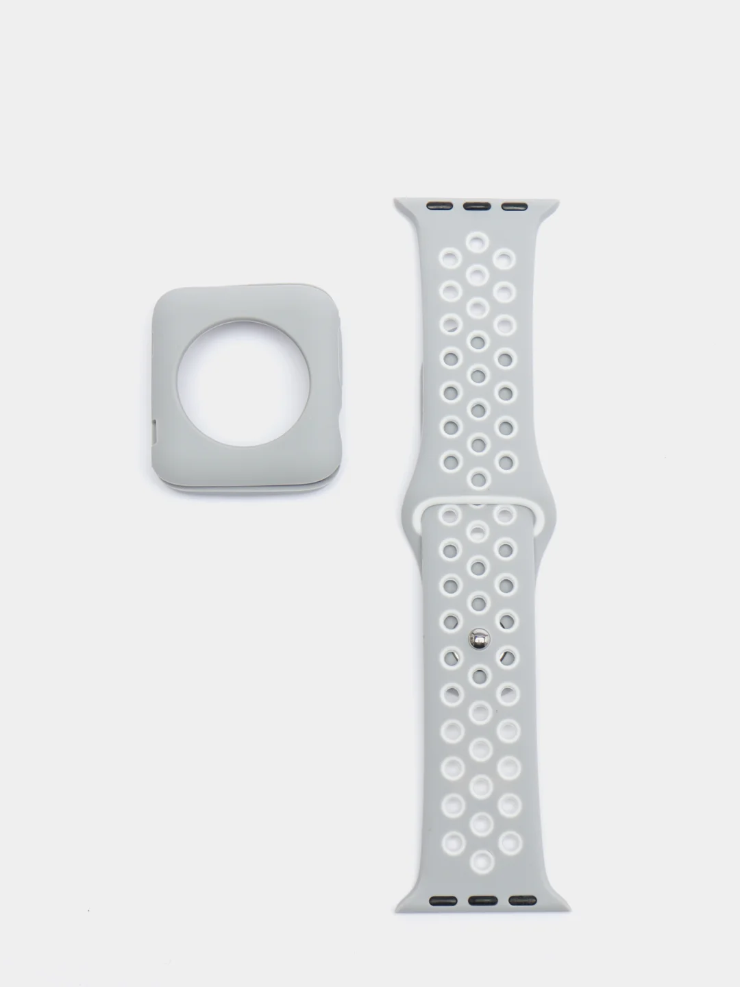 Серый силиконовые ремешки для apple watch 2 в 1. Силиконовые ремешки для умных часов