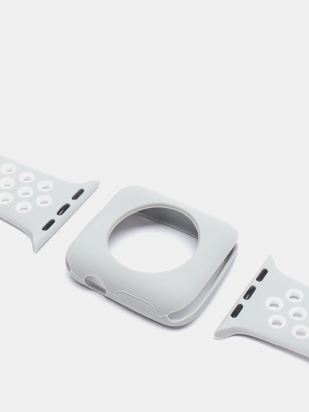 Серый силиконовые ремешки для apple watch 2 в 1. Силиконовые ремешки для умных часов