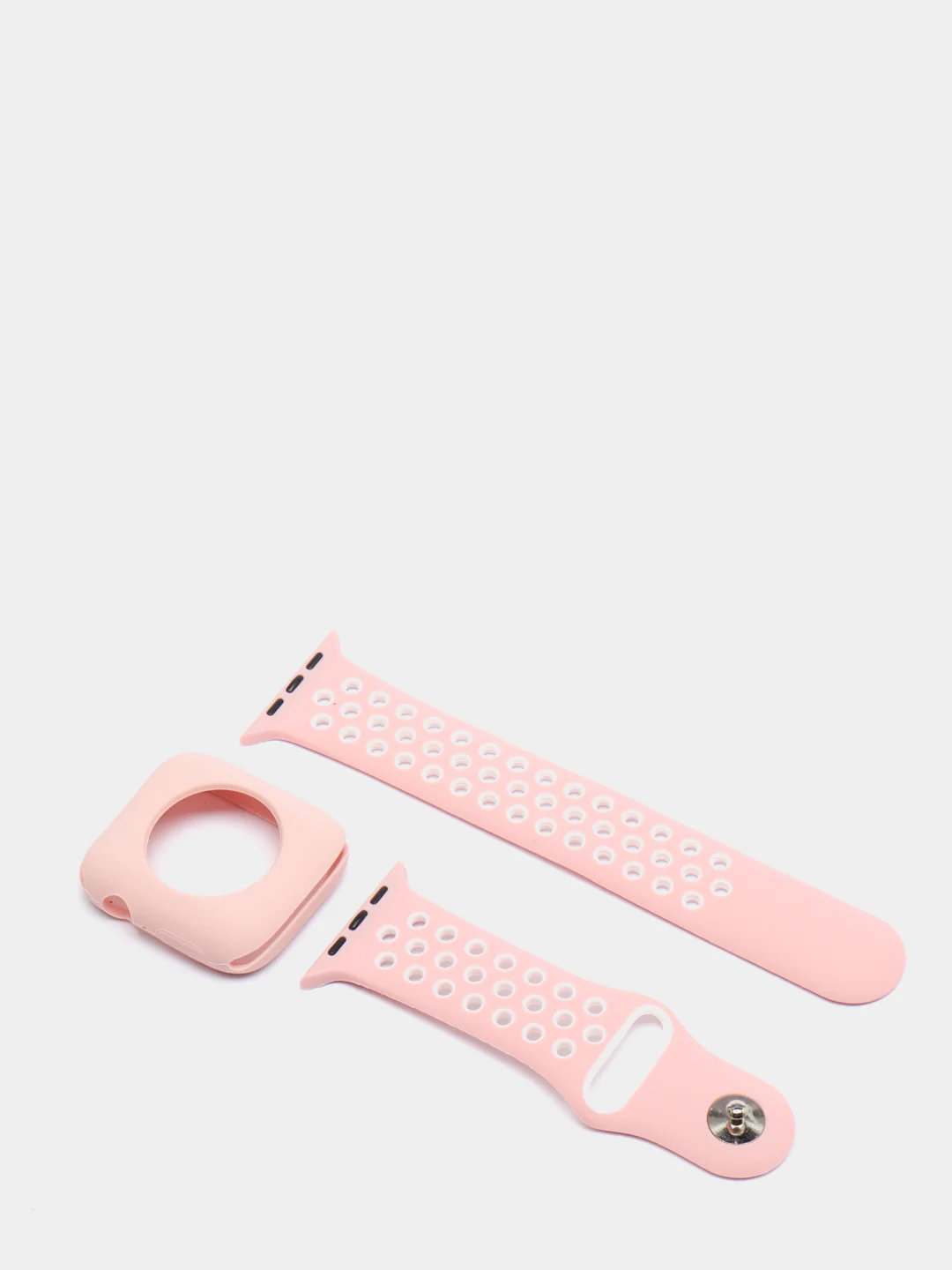 Розовый силиконовые ремешки для apple watch 2 в 1. Силиконовые ремешки для умных часов