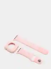 Розовый силиконовые ремешки для apple watch 2 в 1. Силиконовые ремешки для умных часов