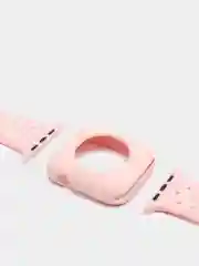 Розовый силиконовые ремешки для apple watch 2 в 1. Силиконовые ремешки для умных часов