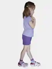 Фиолетовый костюм детский, комплект: футболка и шорты