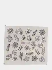 Желтый наклейки для дизайна ногтей, слайдеры