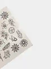 Желтый наклейки для дизайна ногтей, слайдеры