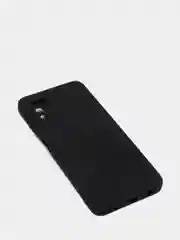 Угольный чехол Samsung Galaxy A03s, Самсунг Галакси А03с силиконовый, черный, матовый