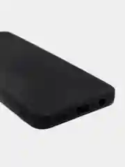 Угольный чехол Samsung Galaxy A03s, Самсунг Галакси А03с силиконовый, черный, матовый