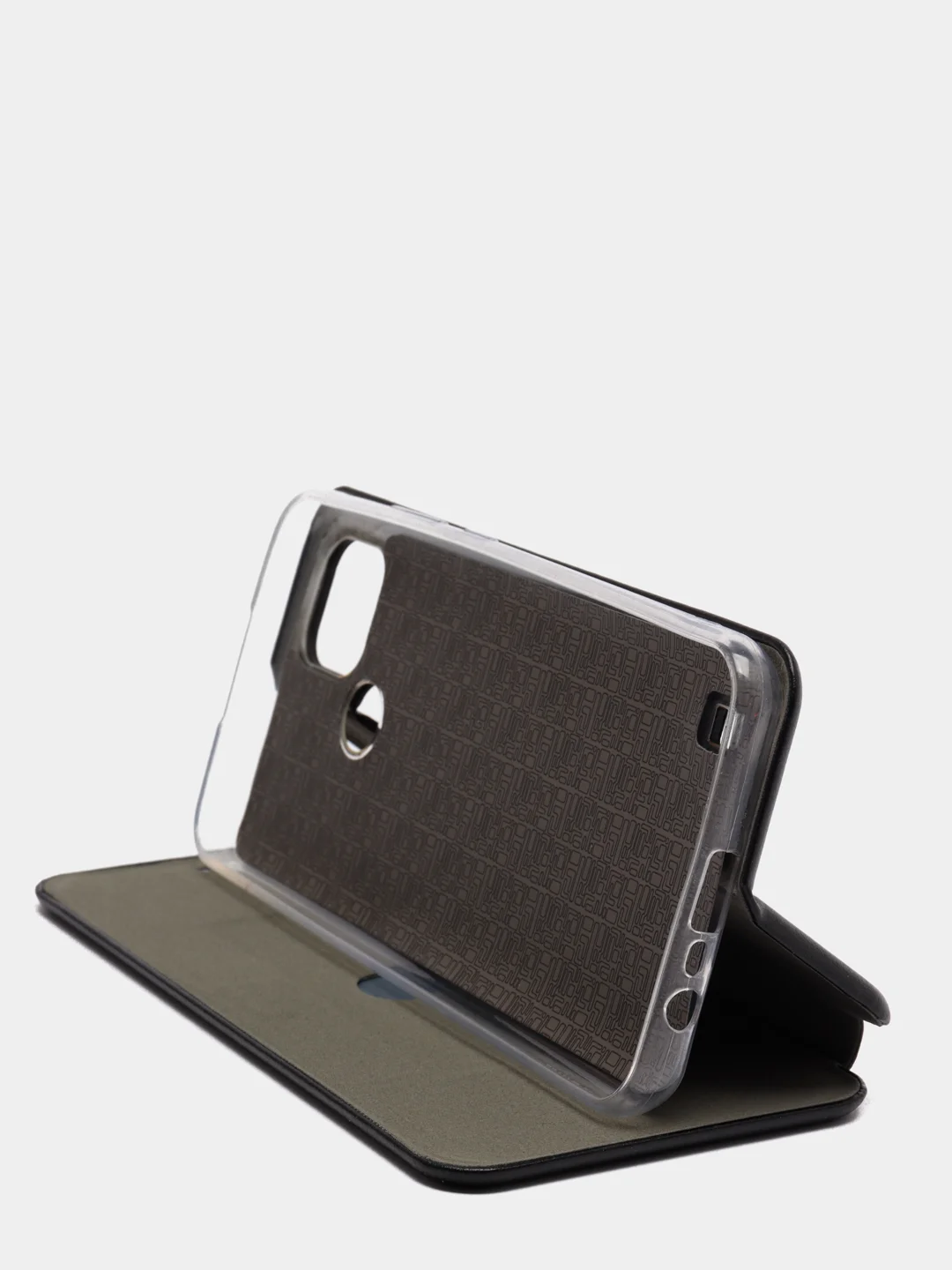 Черный чехол-книжка для Realme C21 / C21Y, C3 / 5 / 6i, C30 / C30S / С31 / С33 / C35