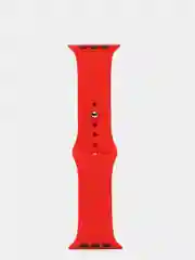 Красный силиконовый ремешок для Apple Watch 4, 5, 6, 7, 8, SE на 38/42/40/44/41/45
