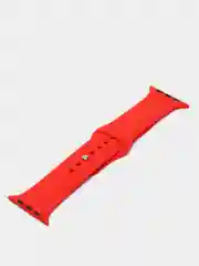 Красный силиконовый ремешок для Apple Watch 4, 5, 6, 7, 8, SE на 38/42/40/44/41/45
