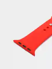 Красный силиконовый ремешок для Apple Watch 4, 5, 6, 7, 8, SE на 38/42/40/44/41/45