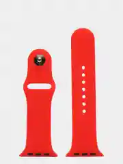 Красный силиконовый ремешок для Apple Watch 4, 5, 6, 7, 8, SE на 38/42/40/44/41/45