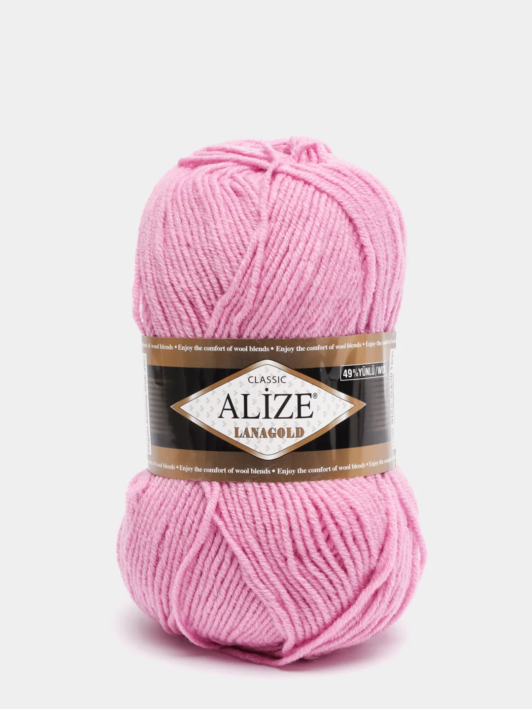 Розовый пряжа Alize Lanagold, 240 м