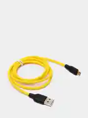 USB Кабель microUSB, 2A, 1м, Hoco X21 Plus желтый