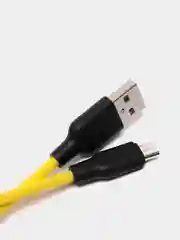 USB Кабель microUSB, 2A, 1м, Hoco X21 Plus желтый