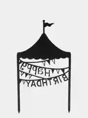Черный топпер для торта