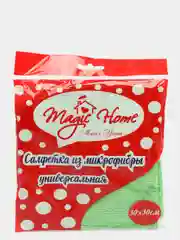 Зеленый салфетка из микрофибры Magic Home, 30 х 30 см