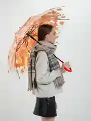Зонт Листья оранжевые