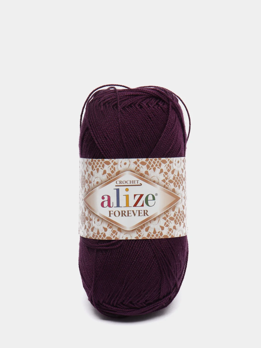 Бордовый пряжа Alize "Forever", микрофибра, 50 г, 300 м