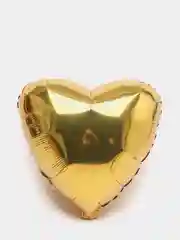 Золотой фольгированный шар сердце 19", 49 см
