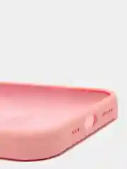 Розовый чехол для iPhone 13 Pro (6.1") Silicone, закрытый низ, с логотипом