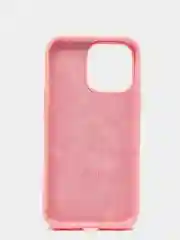 Розовый чехол для iPhone 13 Pro (6.1") Silicone, закрытый низ, с логотипом