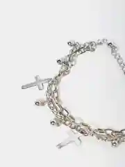 Серый металлик браслеты - унисекс