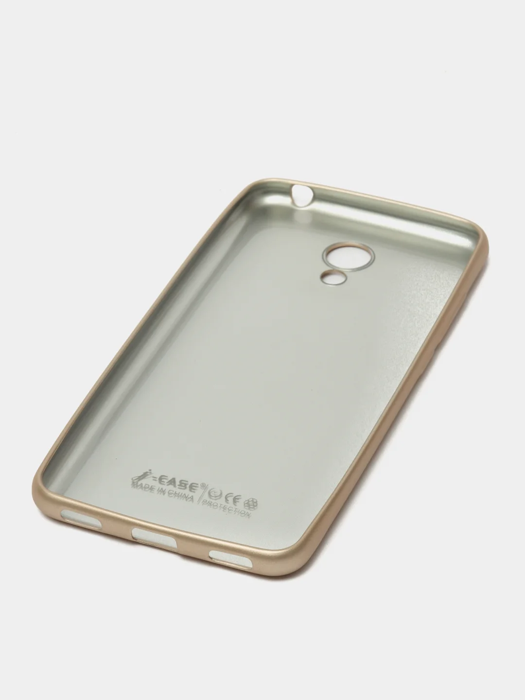 Золотой чехол-накладка Meizu 6, силикон матовый