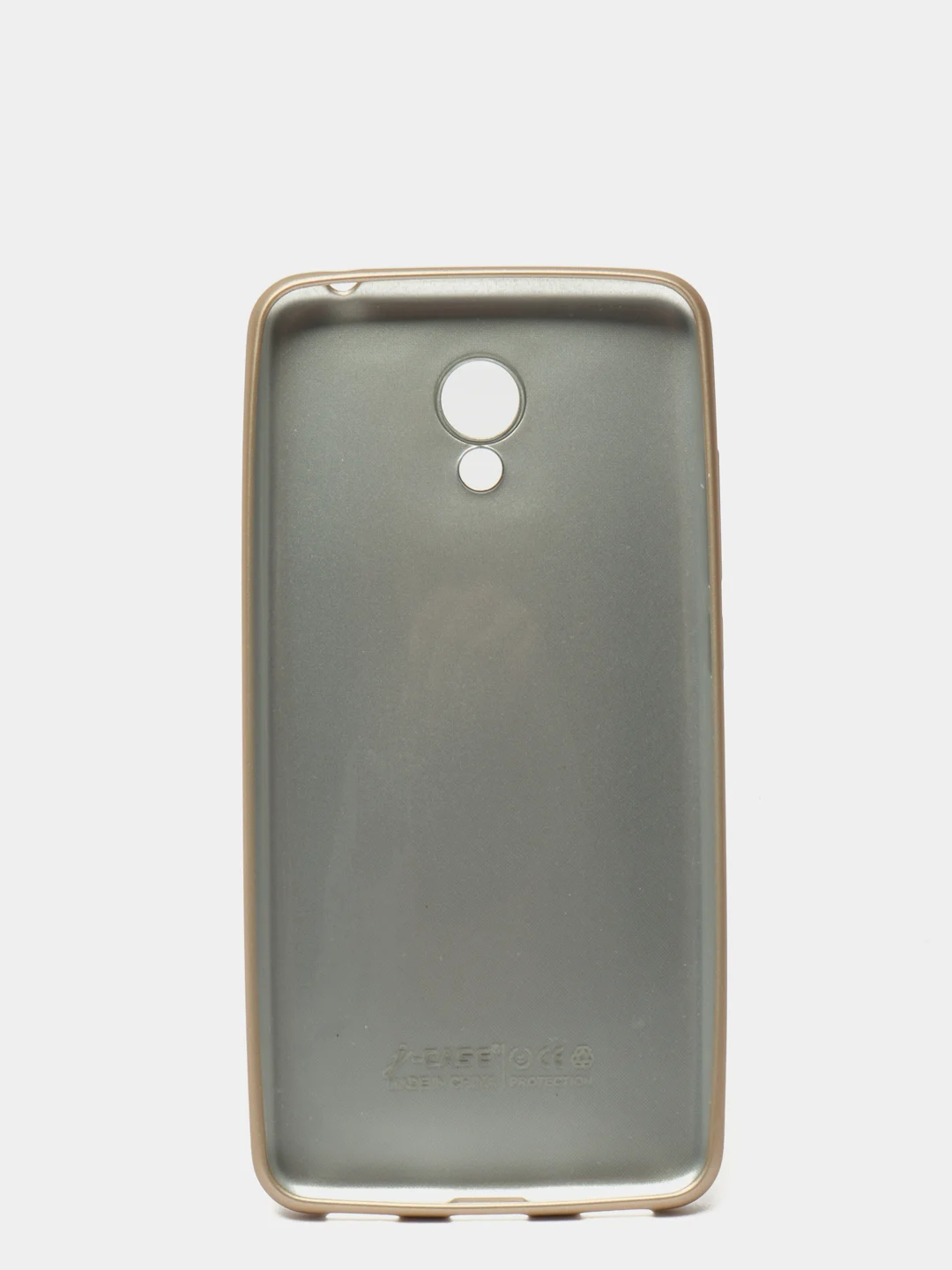 Золотой чехол-накладка Meizu 6, силикон матовый