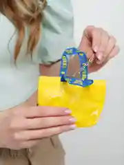 Желтый сумки однослойные прочные маленькие сумки для мелочи, карманные кошельки