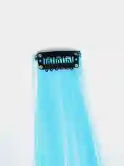 Голубой прядки цветные на заколке, Локсы