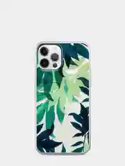 Голубой чехол "Цветы" для iPhone 11, 12/12Pro, 7/8