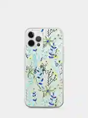 Зеленый чехол "Цветы" для iPhone 11, 12/12Pro, 7/8