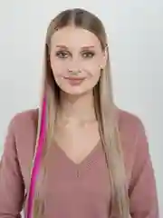 Багровый цветные пряди на заколке/ карнавал/ наращивание/ парик
