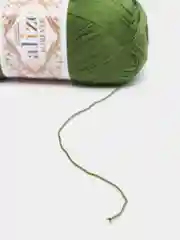 Зеленый пряжа Alize "Forever", микрофибра, 50 г, 300 м