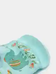 Бирюзовый нагрудник непромокаемый, со съёмным карманом