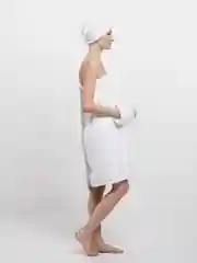 Белый набор для сауны женский, махровый, разные цвета, XL-3XL(50-58)