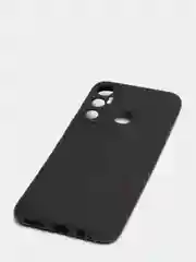 Черный накладка силиконовая матовая для Infinix Hot 10 Lite / 10 Play / 10s / 11 / 11 Play / 11s