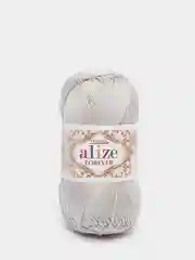 Серебряный пряжа Alize "Forever", микрофибра, 50 г, 300 м